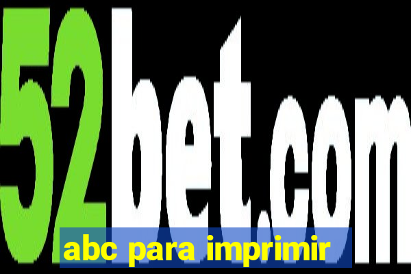 abc para imprimir